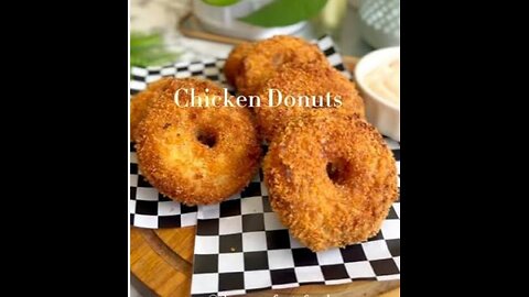 Breaded crispy chicken donuts #foryou#cooking#love#satisying
