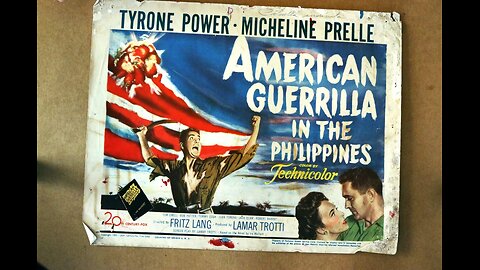 Fritz Lang's American Guerrilla in the Philippines, War 1950. Tyrone Power, Micheline Presle, Tom Ewel,l Robert Patten, Tommy Cook, Juan Torena, Jack Elam, Miguel Anzures, Eddie Infante, Maria del Val, Sabu Camacho, Rosa Del Rosario, Robert Barrat