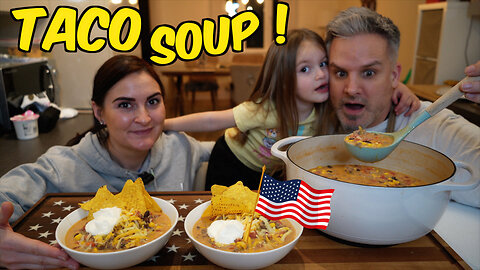 Brits Try to Make Cowboy Kent Rollins' Taco Soup Recipe from Scratch!