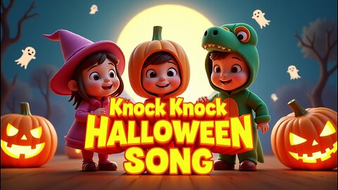 Knock Knock Halloween Song 🎃 | Trick or Treat Song for Kids | Fun Halloween Music for Children