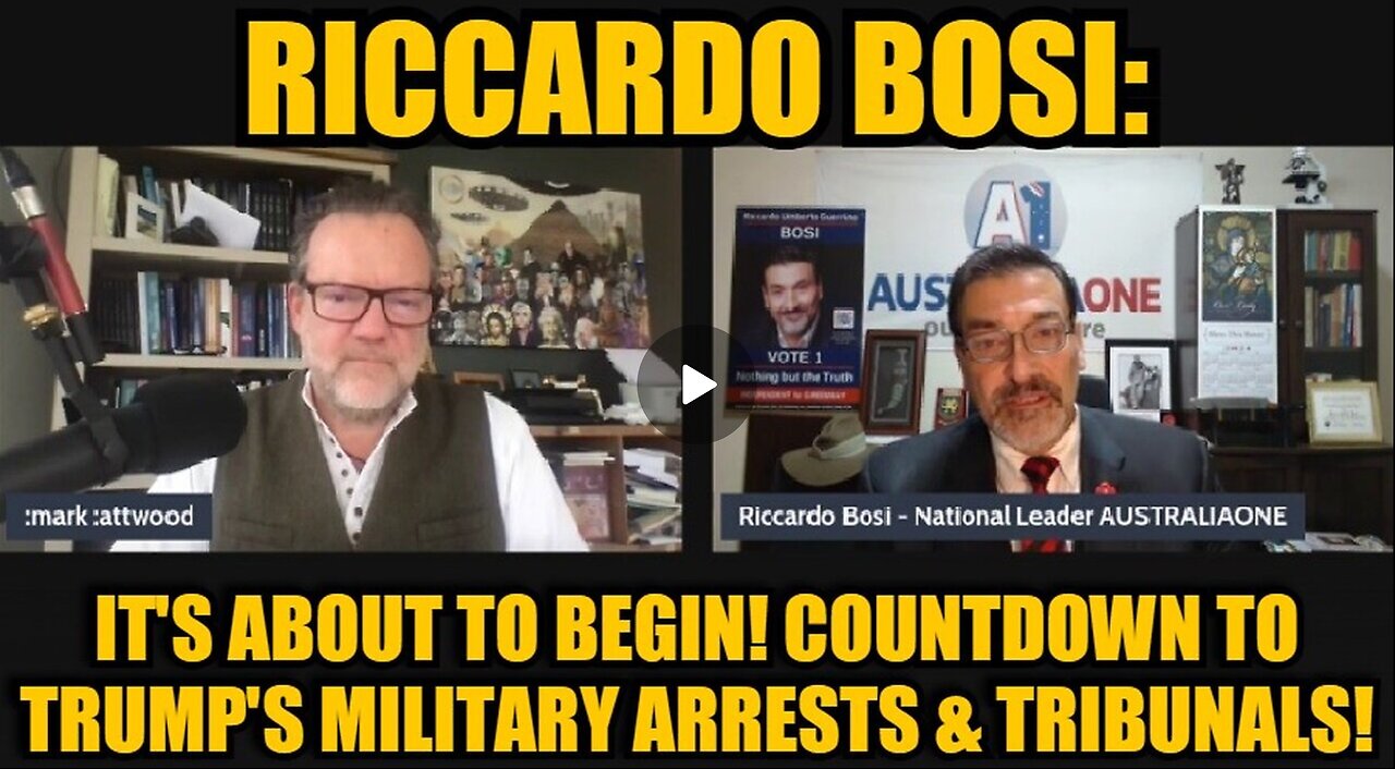 Riccardo Bosi: It's About to Begin! Countdown to Trump's Military Arrests & Tribunals!
