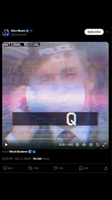 From Elon Musk X account. National Revival.