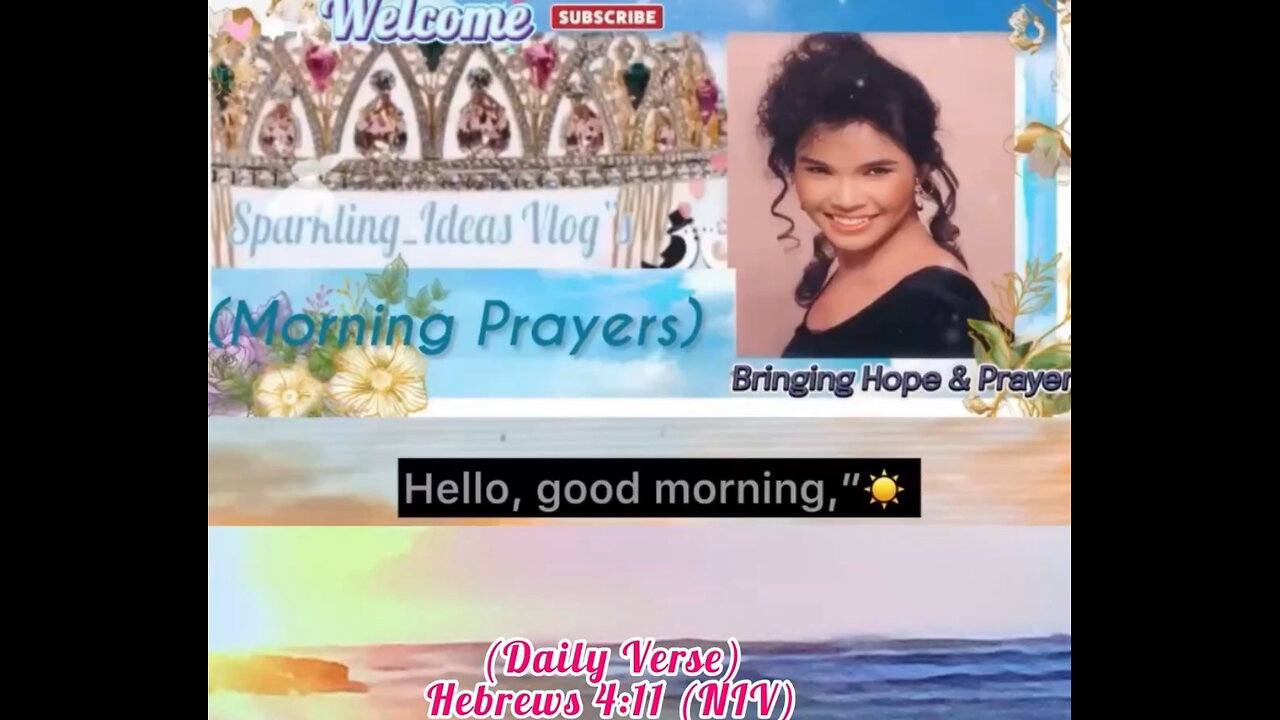 (Morning Grace) (Daily Verse) Hebrews 4:11 (NIV) Let us labour therefore to enter into that rest.