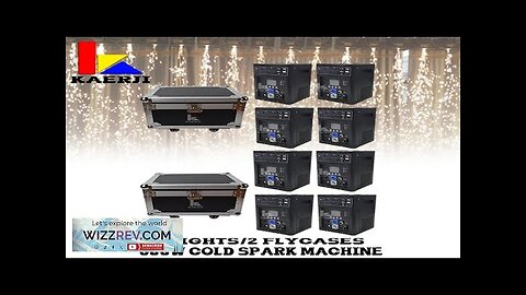 8Pcs Machines 2Pcs Flycases Stage Light Effect 600W Cold Spark Black /White Review