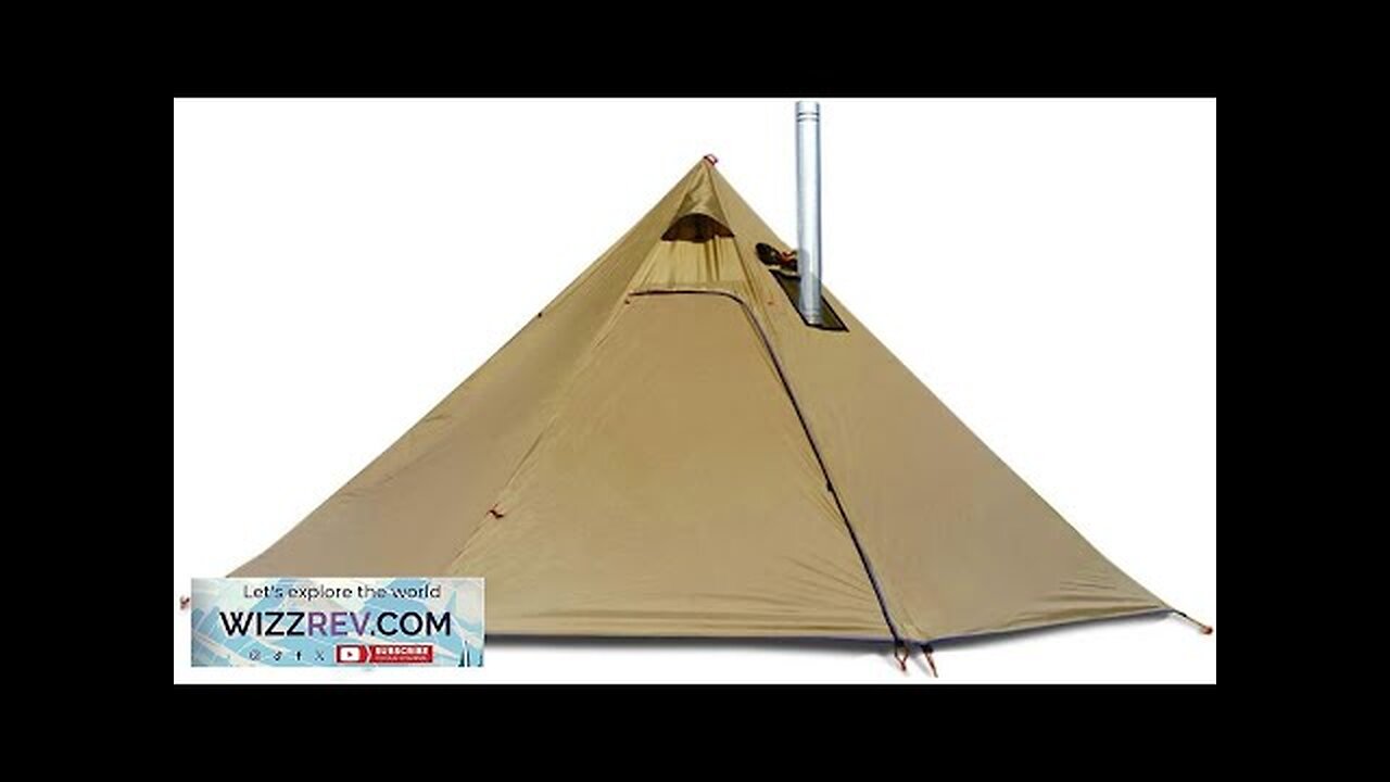 4 Persons 5lb Lightweight Tipi Hot Tents with Stove Jack 7'3" Standing Review