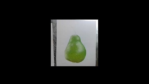 How to draw a realistic pear