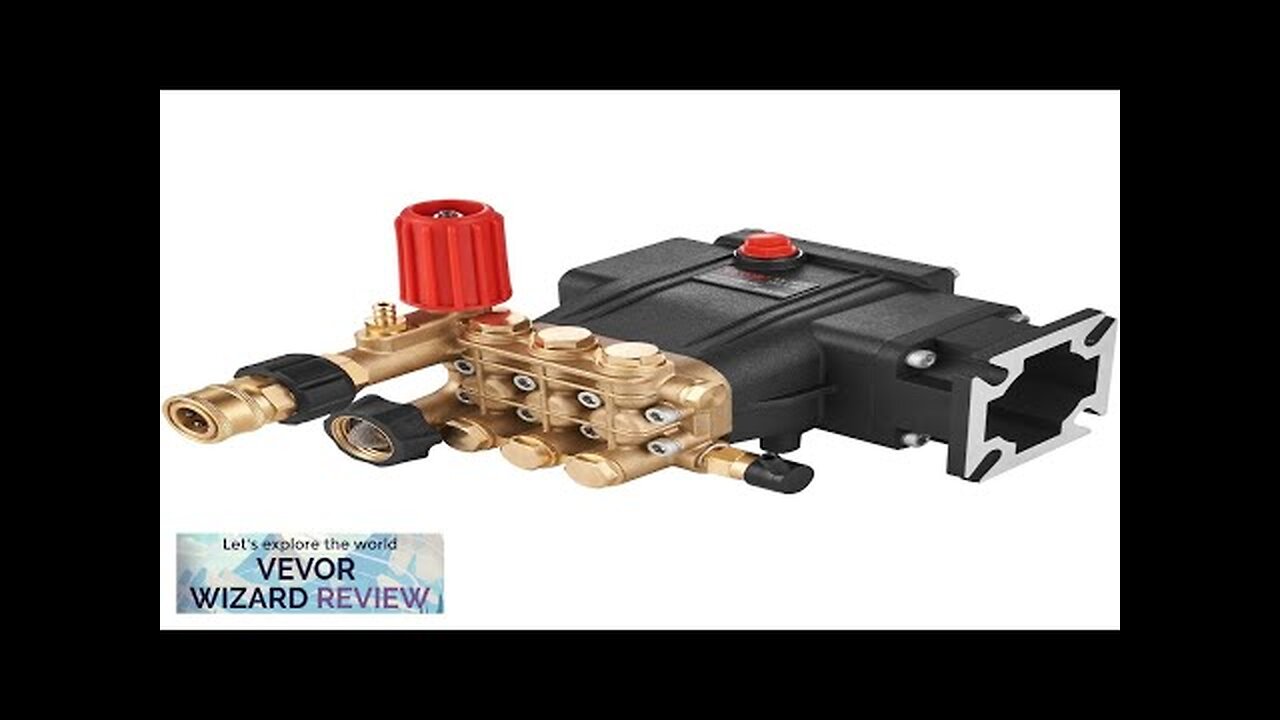 VEVOR Pressure Washer Pump 3/4" Shaft Horizontal Triplex Plunger 3700 PSI 2.5 Review