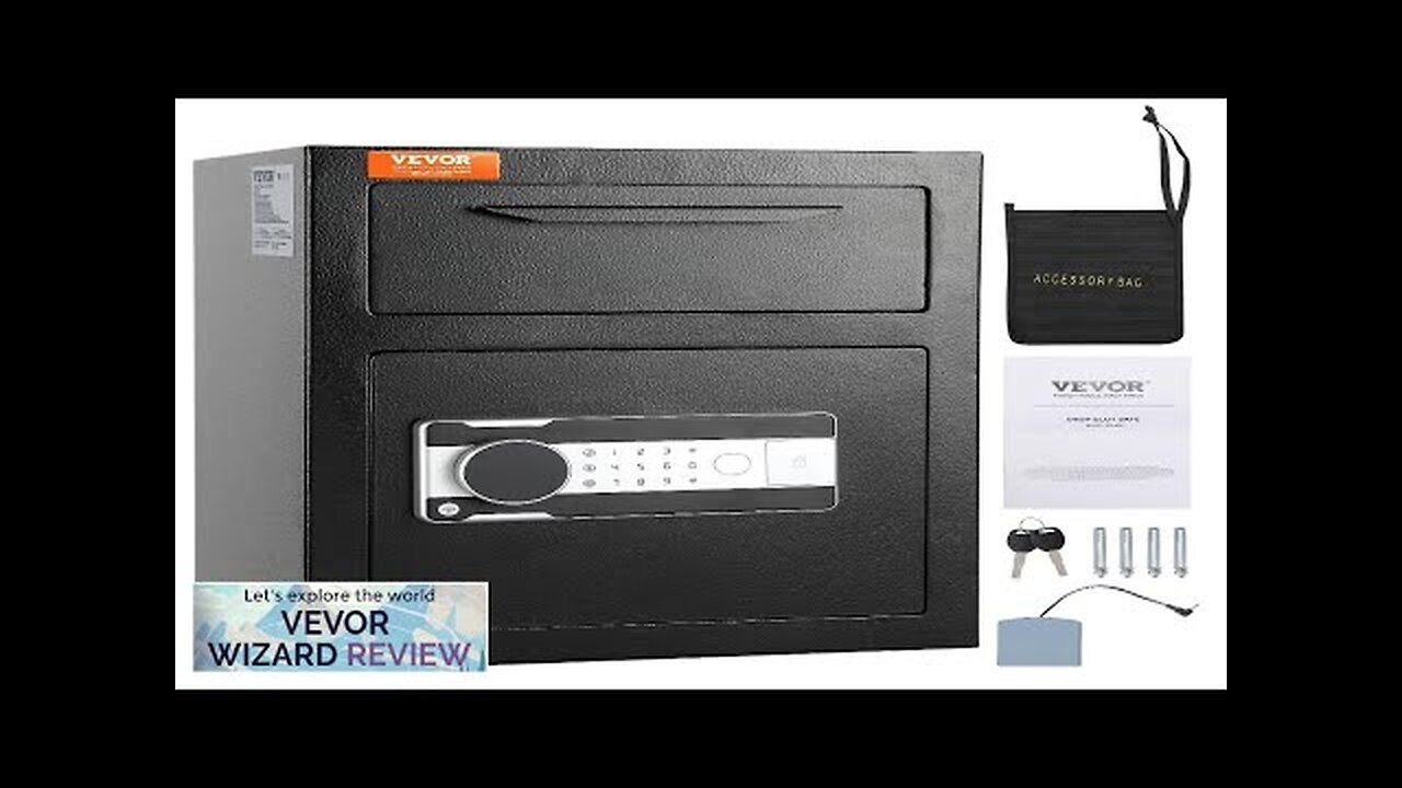 VEVOR 1.7 Cub Depository Safe Deposit Safe with Drop Slot Electronic Code Review