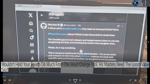 Wouldn't Hold Your Breath On Much From The jesuit orange Tool, His Masters Need The Loosh Value So!