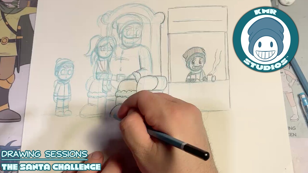 Drawing Sessions: The Santa Challenge