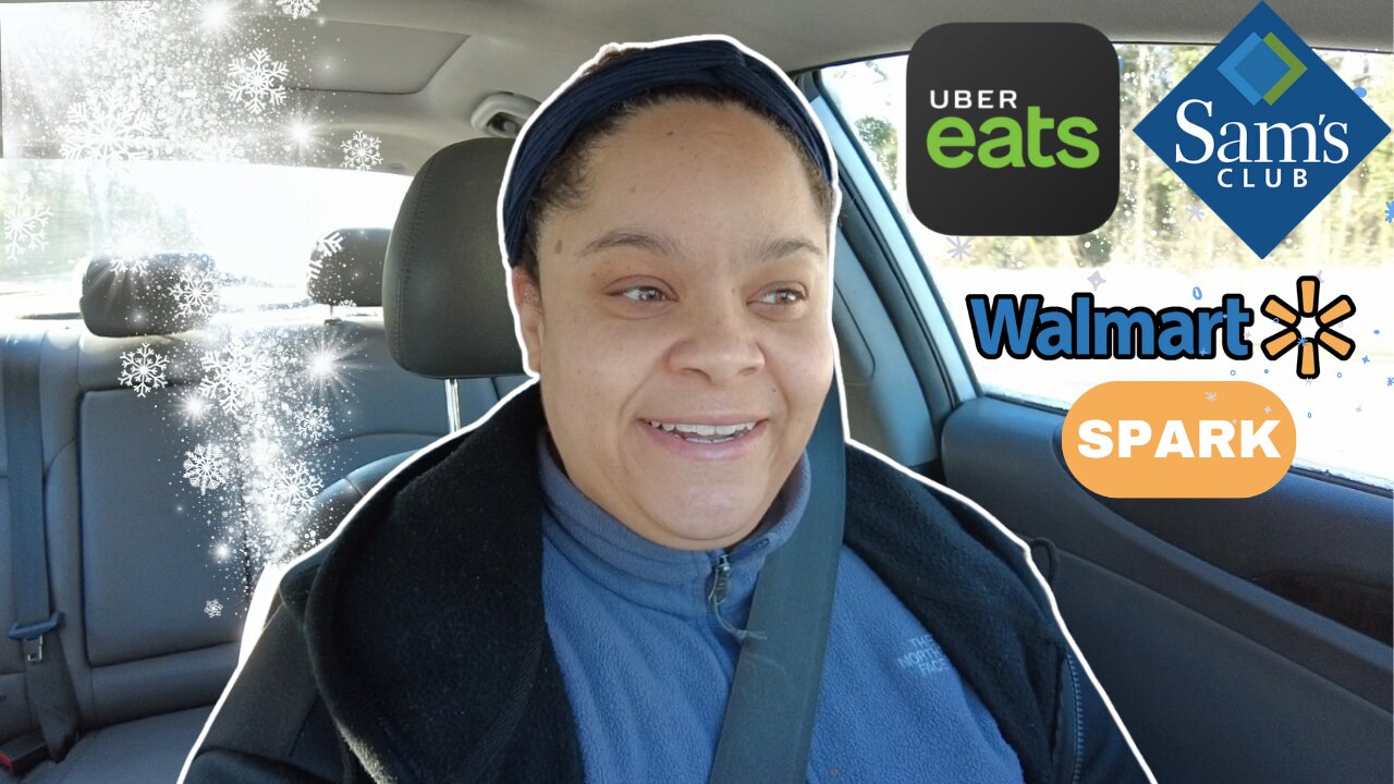 3-Day Ride Along: Slow Gig Work & Snow Day with Uber Eats & Walmart Spark