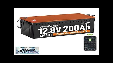 US Direct JavaEnegy 12V 200Ah Lifepo4 Battery with Bluetooth&APP Monitor Built-in 200A Review