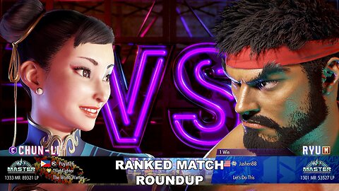 Kuya Kalbo SF6 Ranked Match Roundup. Chun Li Master Rank [Hori Fight Stick]