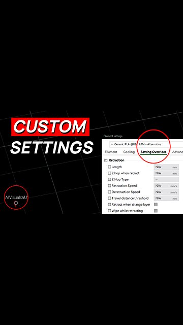 🧪 Bambu Studio Slicer Tutorial - Custom Filament Settings - Bambu Studio Software Tutorial | #Shorts