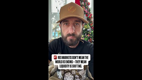 🚨 RED MARKETS DON’T MEAN THE WORLD IS ENDING — THEY MEAN LIQUIDITY IS SHIFTING.