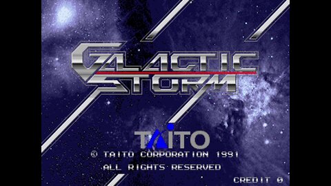 Galactic Storm Arcade Game, Taito Corporation 1992, Longplay