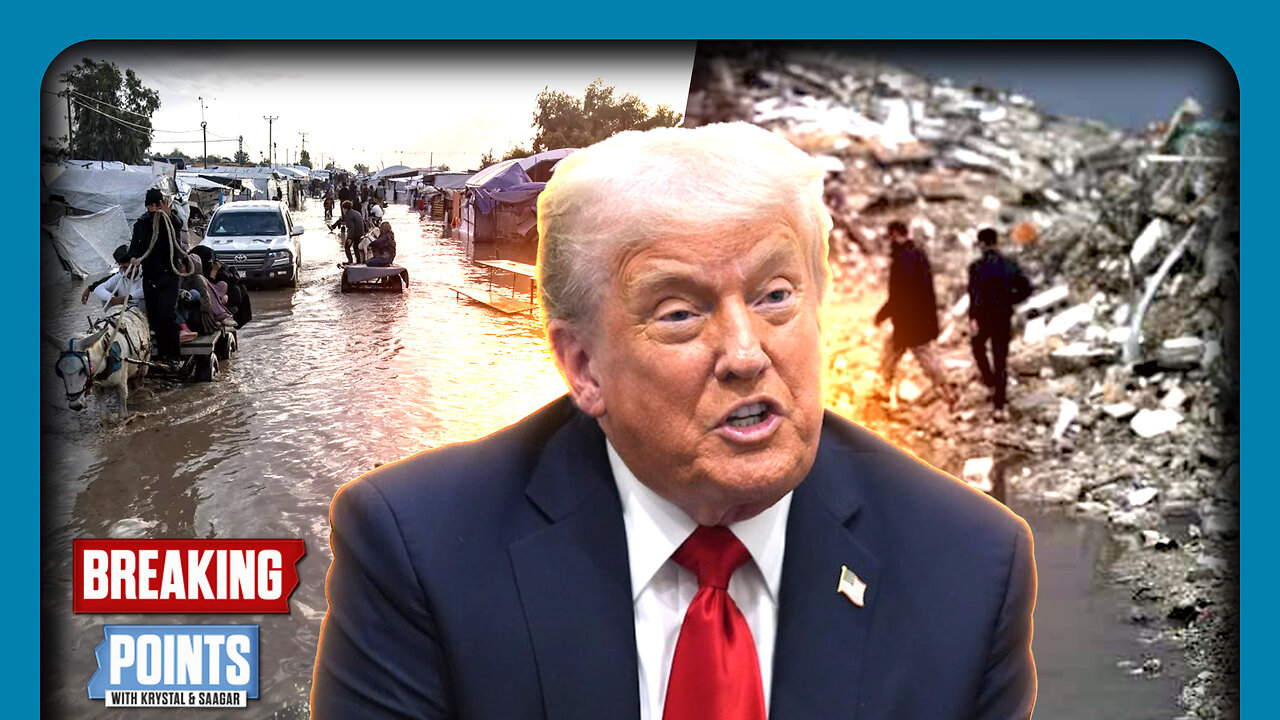 Trump Deploys Palestine TRAVEL BAN As Floods, Trash Swamp Gaza