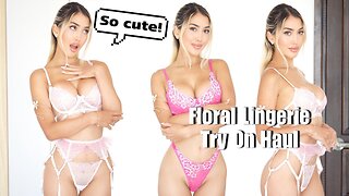 (Hot) Pink Two-Piece Floral Sets Try On Haul by Selina Amy