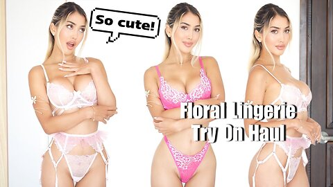 (Hot) Pink Two-Piece Floral Sets Try On Haul by Selina Amy