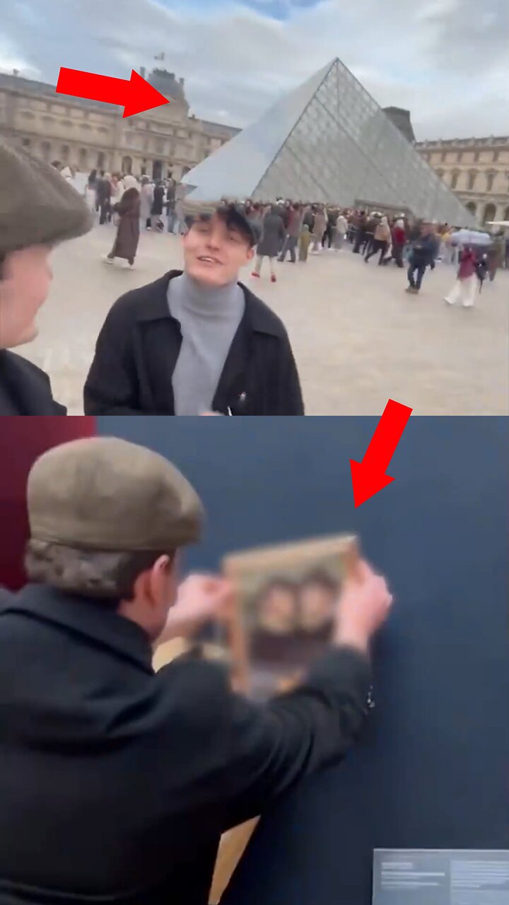 Tiktokers se burlan de la seguridad del Louvre y colocan su retrato cerca de la Mona Lisa