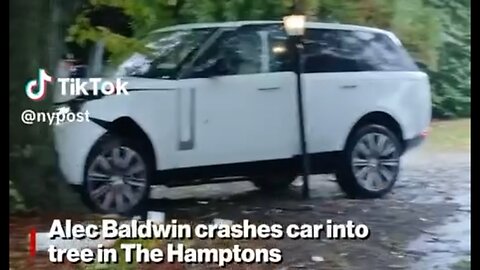 Alec Baldwin Crashes Vehicle into Tree