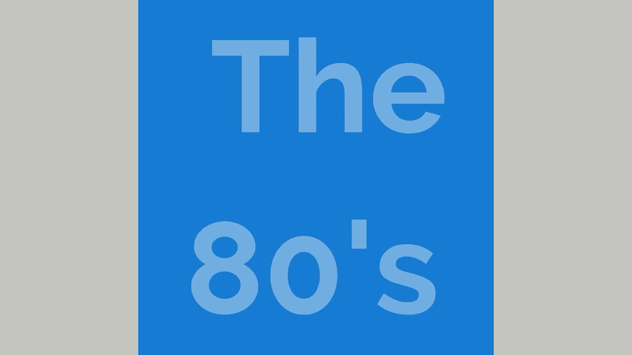It’s not the 80s anymore!