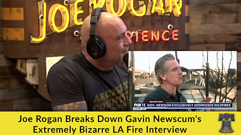 Joe Rogan Breaks Down Gavin Newscum's Extremely Bizarre LA Fire Interview