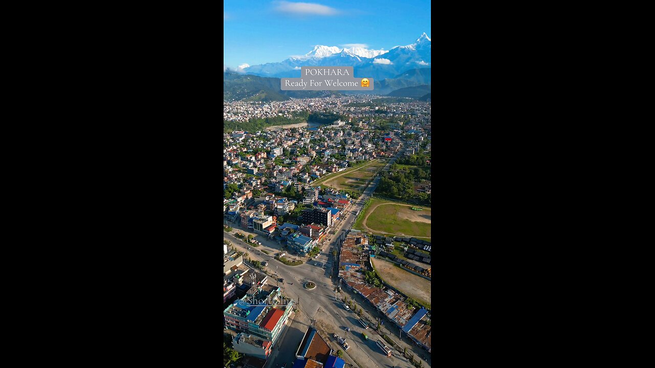 Nepal , pokhara city view