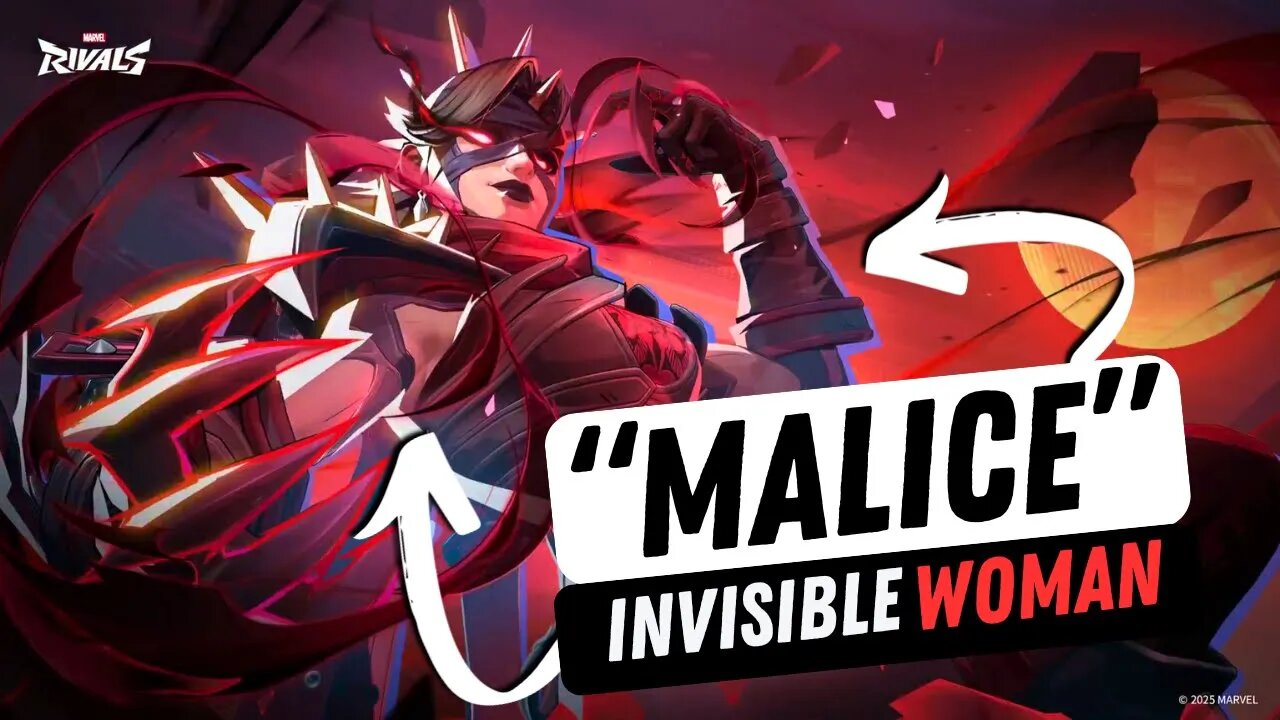 INVISIBLE WOMAN "MALICE COSTUME" SKIN & MVP (SEASON 01) | MARVEL RIVALS LEAKS