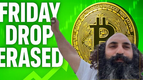 BITCOIN, CRYPTO & STOCKS ERASED THE FRIDAY DROP
