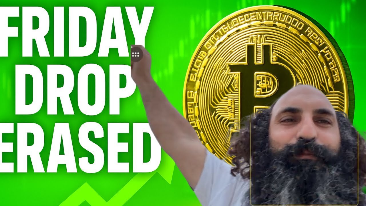 BITCOIN, CRYPTO & STOCKS ERASED THE FRIDAY DROP