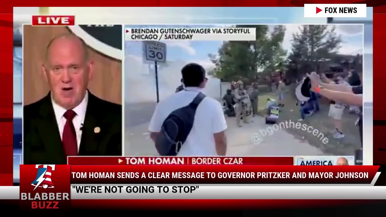 Tom Homan Sends A Clear Message To Governor Pritzker And Mayor Johnson