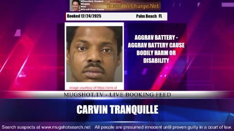 Mugshot TV - Live Arrest Booking Video Stream