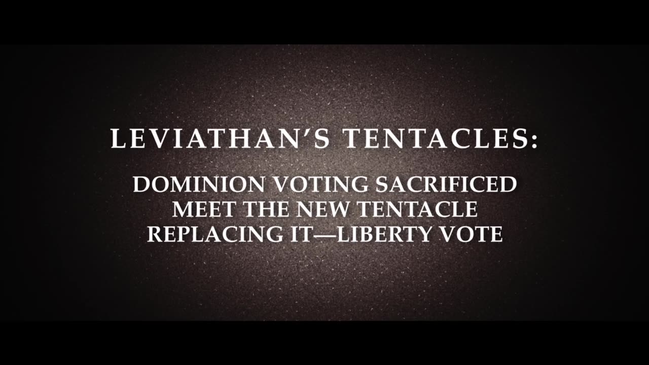 Leviathan's Tentacles: Dominion Voting Sacrificed- Professor's Record