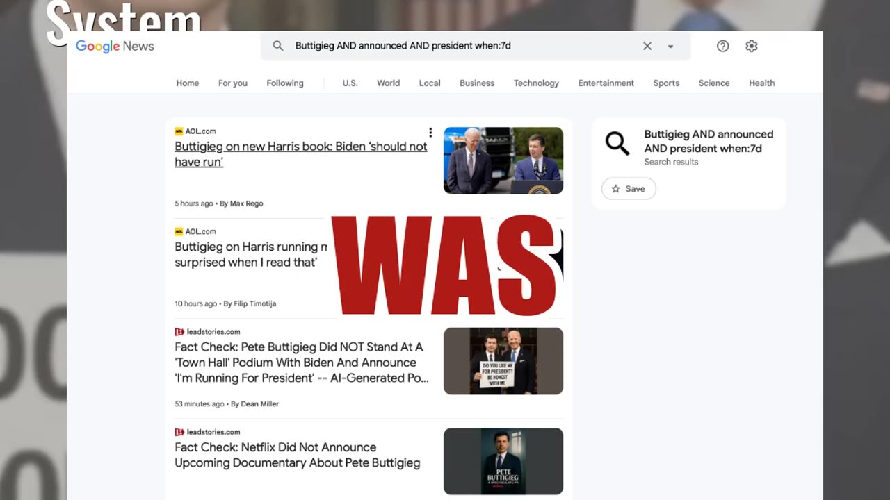 Fact Check: Pete Buttigieg Did NOT Announce 'I'm Running For President' Next To Biden -- AI Photo