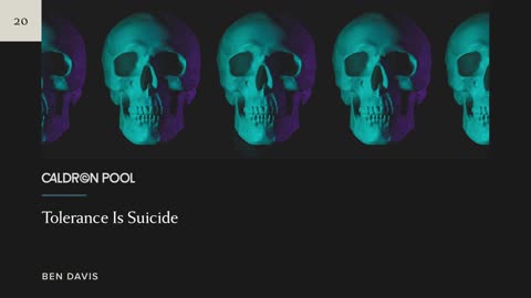 Tolerance Is Suicide