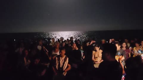 Full Moon drum circle @ Miami Beach 2/12/2025 - Part 1 #drumcircle #dancing