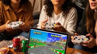 People Playing Nintendo 64 Games on macbook