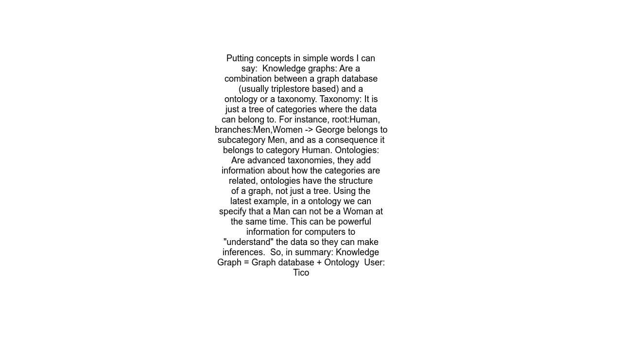 Difference between knowledge graphs and ontologies