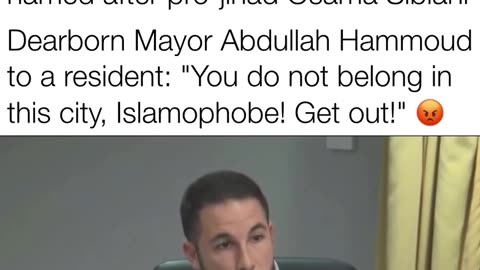 Politics - 2025 Dearborn MI Filthy Muslim Pig Fucker Mayor Town Hall Tells American Hes Not Welcome