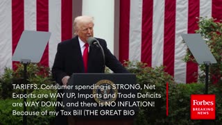 Trump Responds to Strong GDP Growth