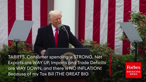 Trump Responds to Strong GDP Growth