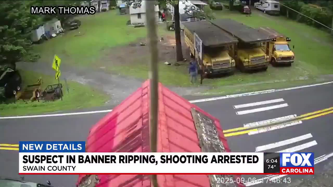 Georgia man accused of ripping down pro-Trump banner, firing gun at N.C. business