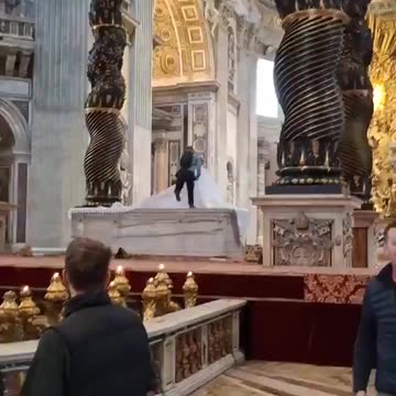 Immigrant vandalizes the Papal Basilica of Saint Peter in Vatican City!