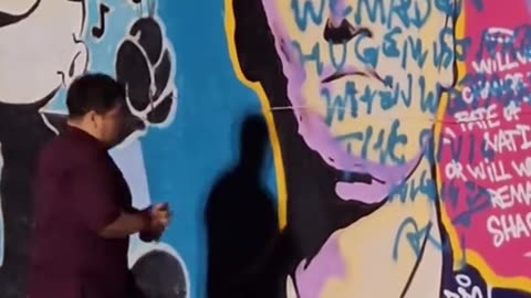 Community rallies behind artist after Charlie Kirk mural vandalized