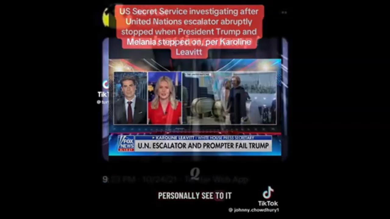 Trump Escalator at UN - everything has meaning ..