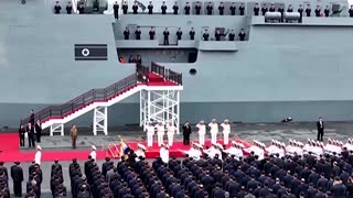North Korea's Kim Jong Un inspects naval destroyer