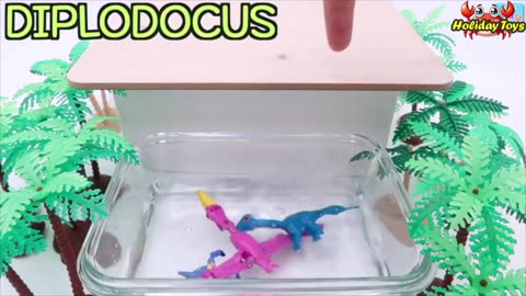 Tyrannosaurus Jumps from Tall Building and Falls into Swimming Pool