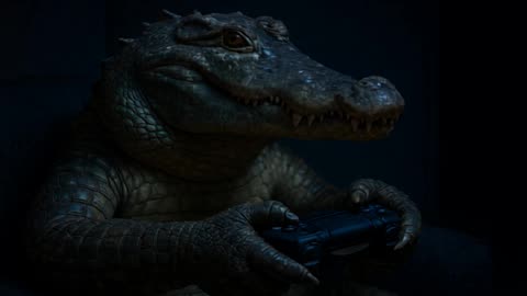 Crocodile Plays a Video Game #AI #videogames #Crocodile