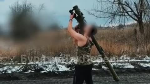 Russian soldier in slippers successfully shoots down a Ukrainian drone with a MANPAD